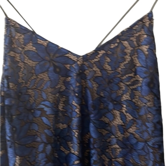 ANTHROPOLOGIE Moulinette Soeurs CELESTIAL LACE MAXI BLUE DRESS SZ 4 - Picture 9 of 16